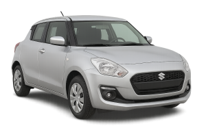 Silver Suzuki Swift 1.2L automatic rental car – available in Paphos, Cyprus from Kalexion Rent Cars
